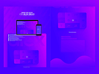 Alex D // Landing Page Design design landing page ui web webpage