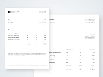 Invoice dailyui ui