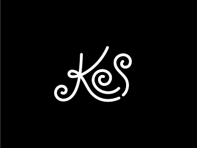 Kes Hair Salon hair letters line logo perfect salon simple vector