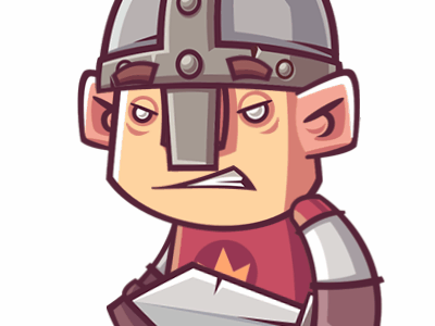 Warrior animation attack game spine vector warrior