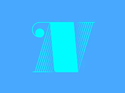 'N' letter typehue typography