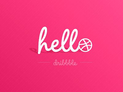 Hello Dribbble badge dribbble first hello keys sebastianocullemi secret shot society