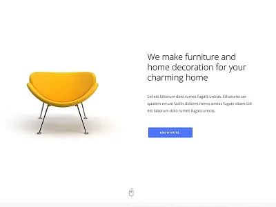 Alien Furniture alien design html interior logo modern multipurpose portfolio template unique web design