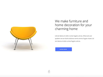 Alien Furniture alien design html interior logo modern multipurpose portfolio template unique web design