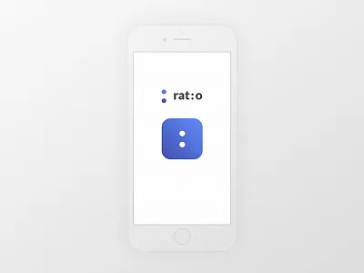 Rat:o App Icon 005 app aspect ratio dailyui gradient icon mobile ratio ui