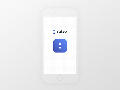 Rat:o App Icon 005 app aspect ratio dailyui gradient icon mobile ratio ui