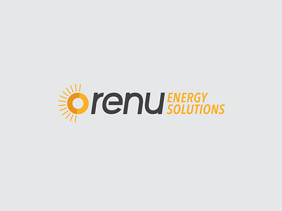 Renu Energy Solutions brand identity logo design