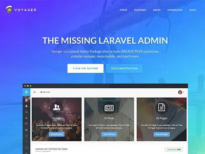 Laravel Voyager Admin laravel laravel admin voyager