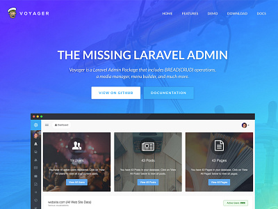 Laravel Voyager Admin laravel laravel admin voyager