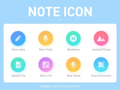 note icon app color design icon note ui