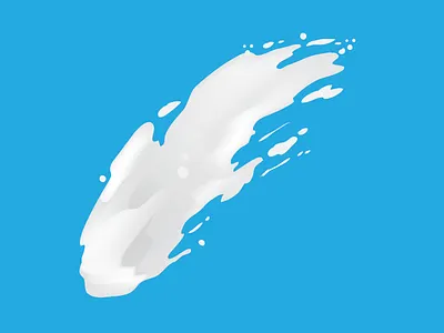 Freezing Milk 2 blue drop milk vector water white