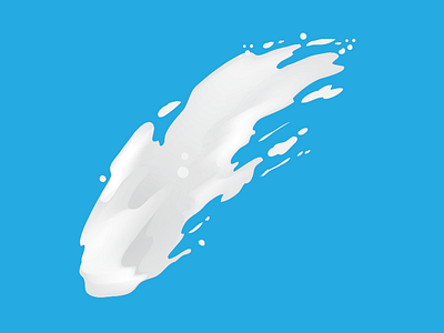 Freezing Milk 2 blue drop milk vector water white
