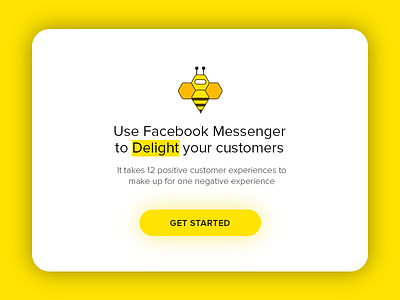 Botbee bee bot illustration material messaging messenger minimal modal popup ui ux website