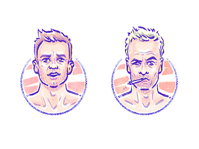 Bad guys (T2 Trainspotting) avatar character draw illustration movie portrait sketch trainspotting