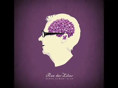 LP Cover cover disc flower head lilac lp music