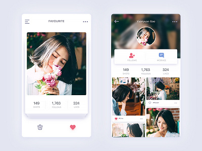 Browse profiles app bootstrap clean design layout minimal portfolio profile profiles simple