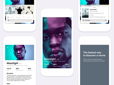 Locandina - the fastest way to discover a movie detail locandina mobile movies posters search ui ux