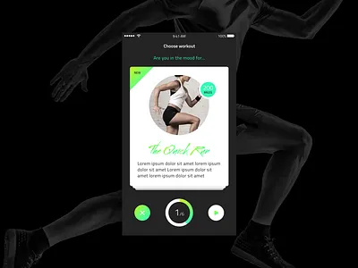 Running App app ios iphone mobile run running sport sports start swipe left swipe right tinder