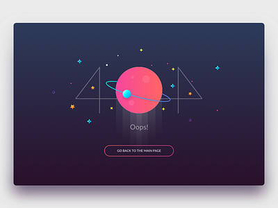 Space 404 404 daily ui dark site space ui ux