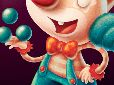 clown children circus clown fun illustration juggling kids show