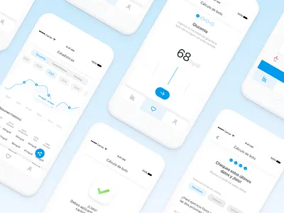 Diabetes App app calculator diabetes flow slide