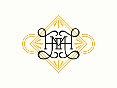 HHM Monogram brand design icon lettering monogram typography