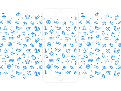Patterns app beach hastag icons illustrations nasa patterns repeated space sun ui