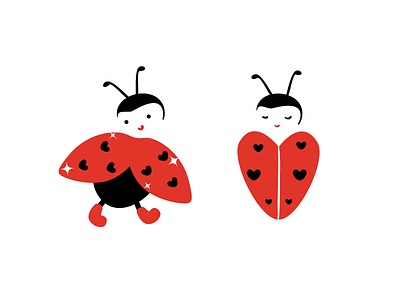 Ladybird - New clothes and Sleeping Bag character illustration kids store ladybird