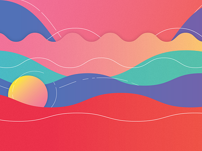 Waves colores colors concept concepto gradient illustration lineas mexico ondas sonora wave waves