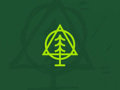 Forestry Craft logo mark trees