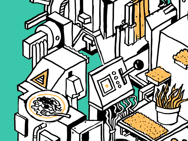Machine GIF - small crop1 animation drawing gif illustration isometric machine movement technology