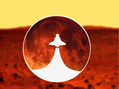 Mars Expedition Program logo mars outerspace procreate spacetravel