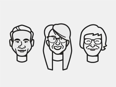 Co-worker Icons portrait