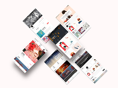 ran life Interface design app art interface red show ui