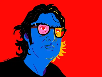 Self Portrait design illustration illustrator perth portrait vector