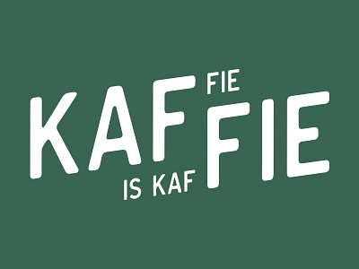 kaffie is kaffie logo branding coffee design drink logo typography