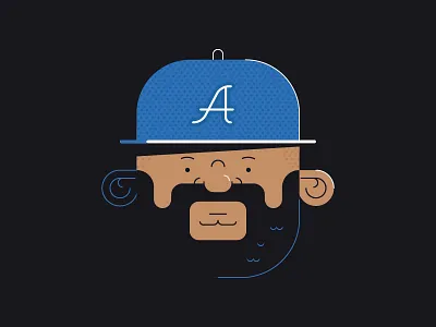 Killer Mike colour elp flat hiphop killermike music portrait rap rtj rtj3 type vector