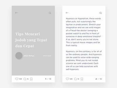 Cover Detail Cerita Story blog clean minimal prototype story ui ux wireframe