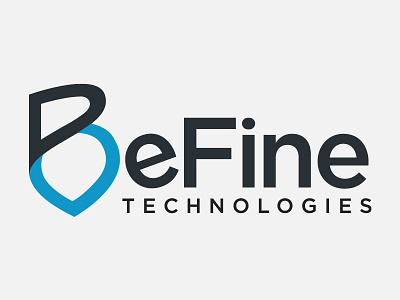BeFine WordMark blue grey startup tech technology