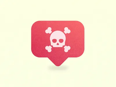 Notification icon design graphic graphicdesign icon notification skull