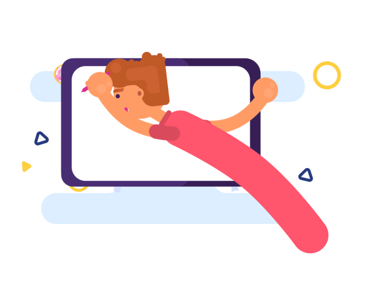 Storyboard Donuts animation animation bodymovin briefing donuts flat gif hot illustration loop process svg vector