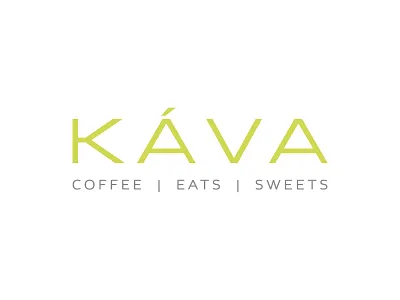 Kava Coffee Shop Logo citron coffee coffee shop czech eatery erika firm food and beverage k kava modern restaurant sans serif