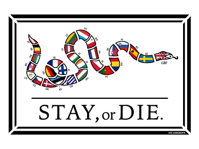 EU - Stay Or Die ben benjamin franklin brexit eu europe european franklin uk union