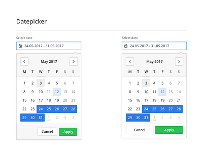 Yet another datepicker app calendar date datepicker dropdown popover range ui