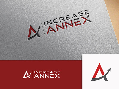 Increase Annex a arrow clean creative letter logo