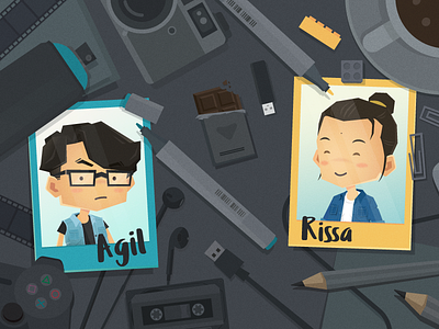 We are BIFURK 2d animation bifurk character design flat illustration indonesia jakarta motion graphic studio vector