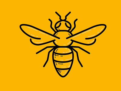 Bee Illustration bee honey bee illustration line vector