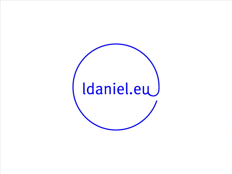 Website updates in progress animation blue graphic identity logo logo design white
