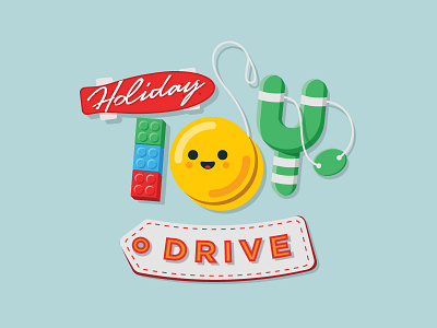 Toy Drive Fundraising Logo colors design fun fundraising illustration logo toys