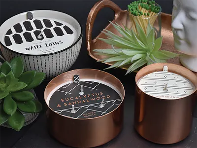 Illume for Target Spring 17 candles illustration packaging pattern photography styling